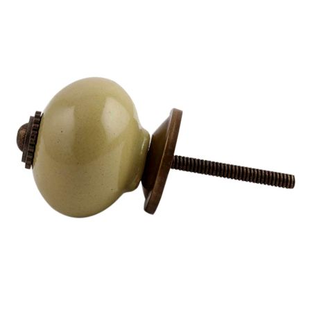 Spanish Olive Antique Ceramic Cabinet Knob Online
